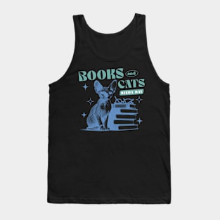 Books and Cats Kinda Day Tank Top